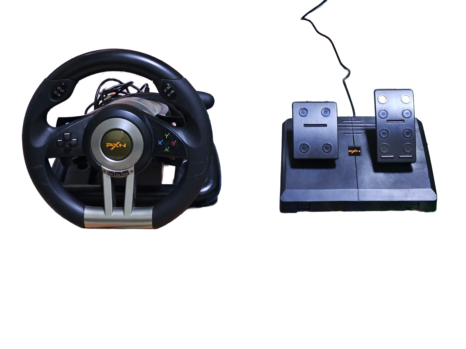 PXN V3 Pro Racing Wheel Set - Steering Wheel, Pedals & Mount (180°)